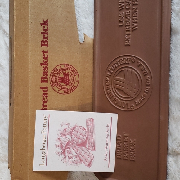 Longaberger Other - Longaberger Pottery Bread Basket Brick NIB
